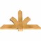 Ekena Millwork Redmond Rough Sawn Timber Gable Bracket, Western Red Cedar, 36"W x 24"H x 2"D x 4"F, 16/12 Pitch GBW036X24X0204RED00RWR - alternate 4